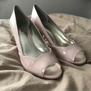 ALFANI: blush peep toe heels